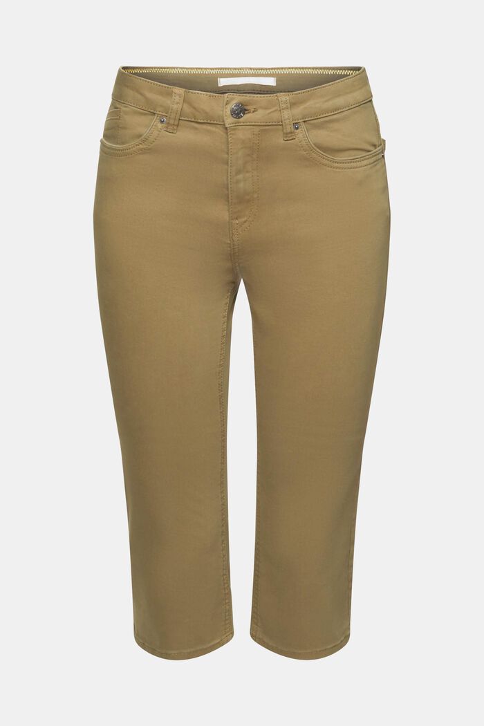 Capri-Jeans mit mittelhohem Bund