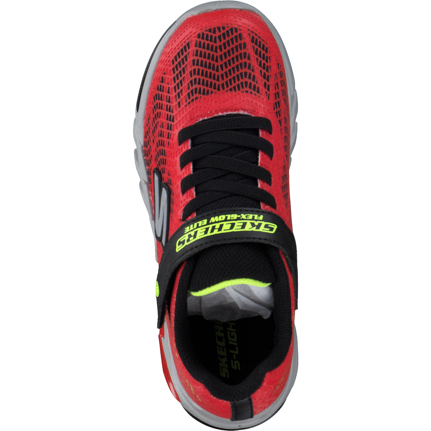Skechers 400137L, Sneakers Low, Kinder, red/black/yellow