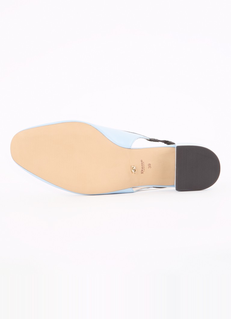 Pantofi eleganți din piele cu toc și fundă de la Dune London.