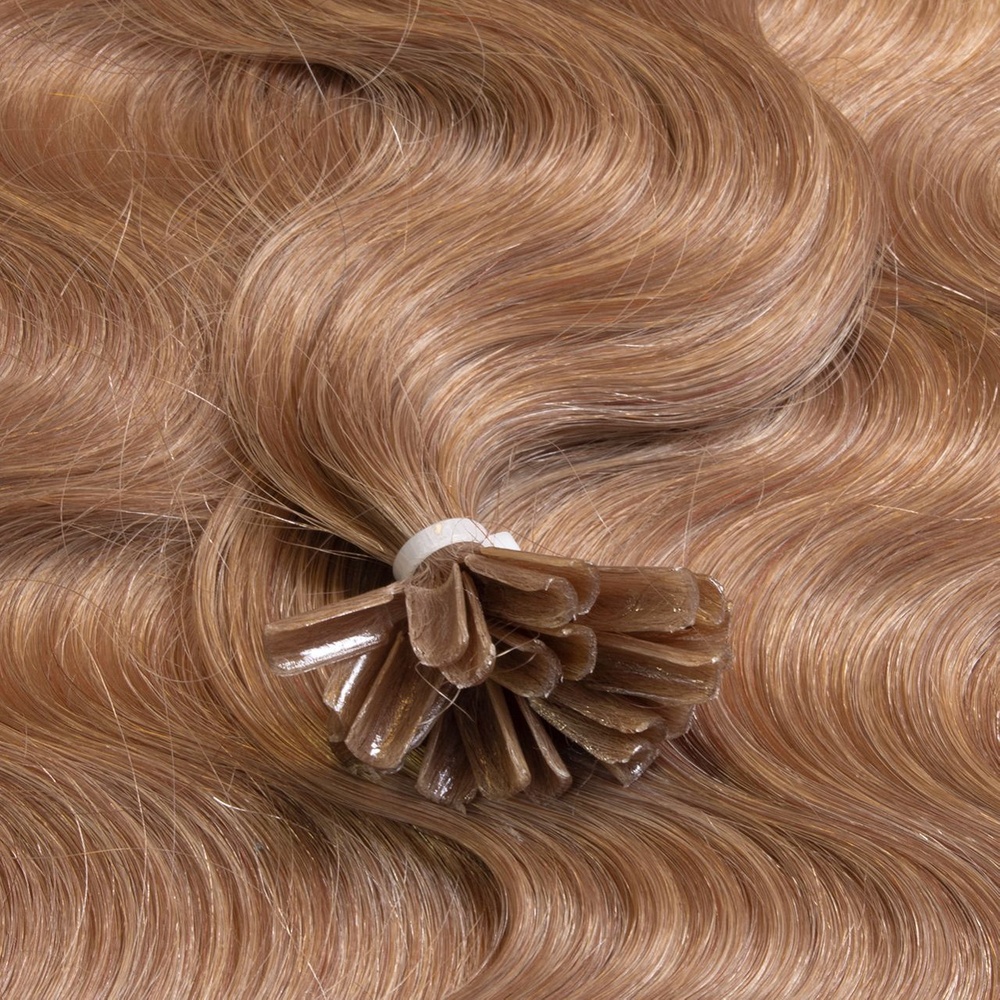 hair2heart Extensions à chaud Bonding Premium cheveux naturels #14 blond foncé 0.5g extensions