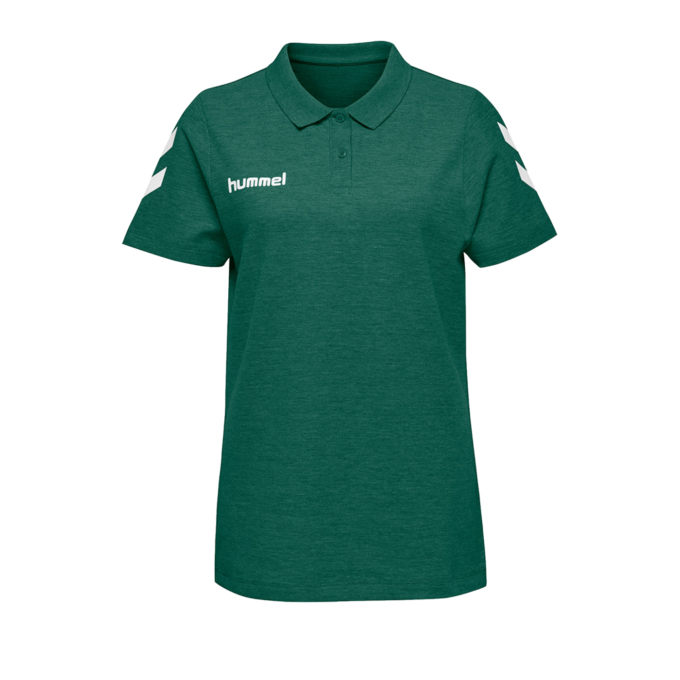 Hummel Cotton Poloshirt Damen Grün F6140