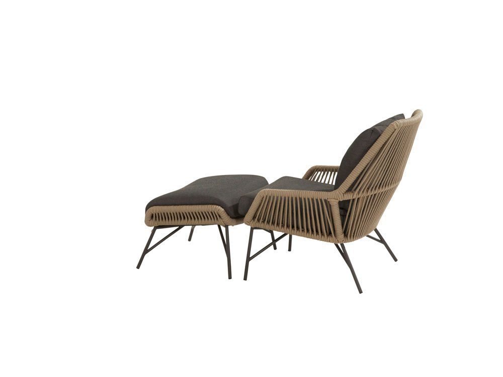 taste by 4 seasons Gartenlounge-Hocker 4Seasons Ramblas Fußhocker inkl. Kissen (1)