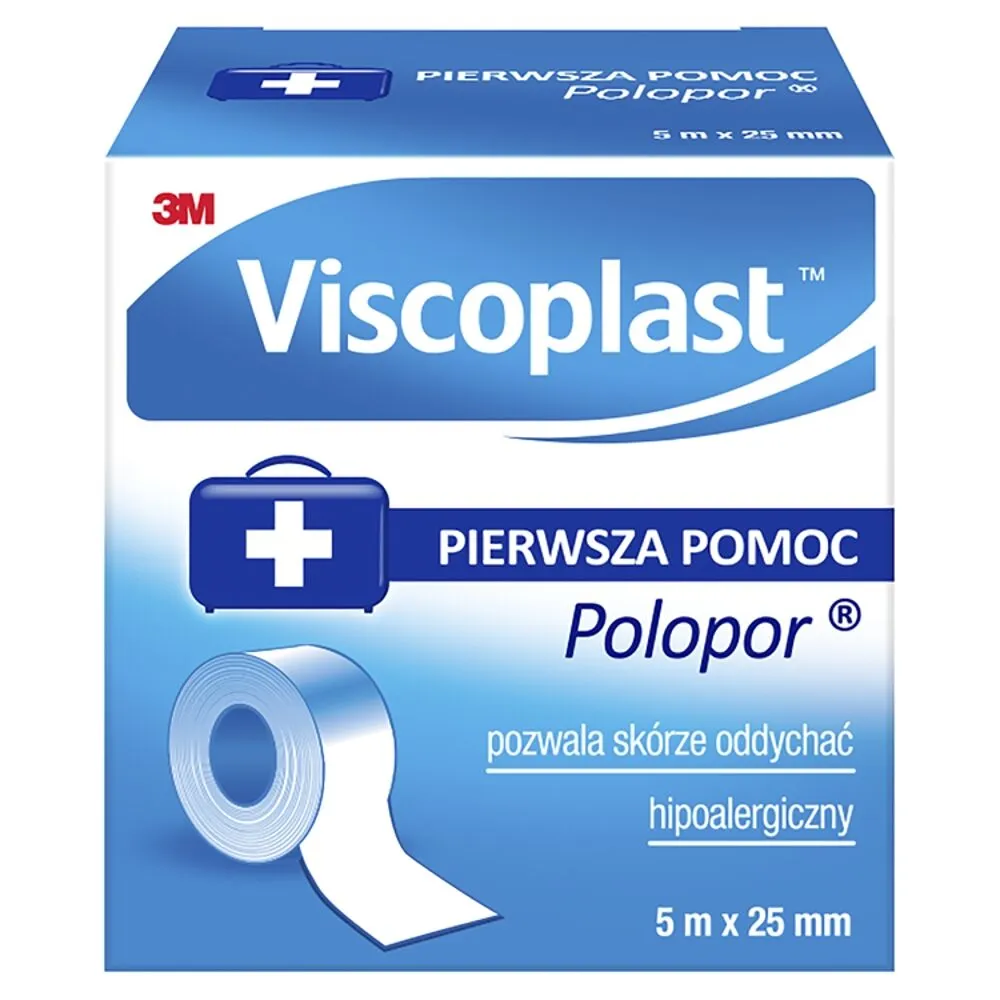 Viscoplast Polopor, adesivo não tecido, 5x0,025m