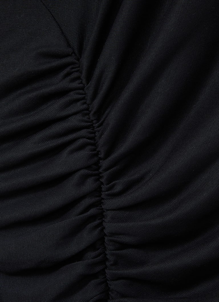 Reiss Lenara midi haljina s prorezom i naborima