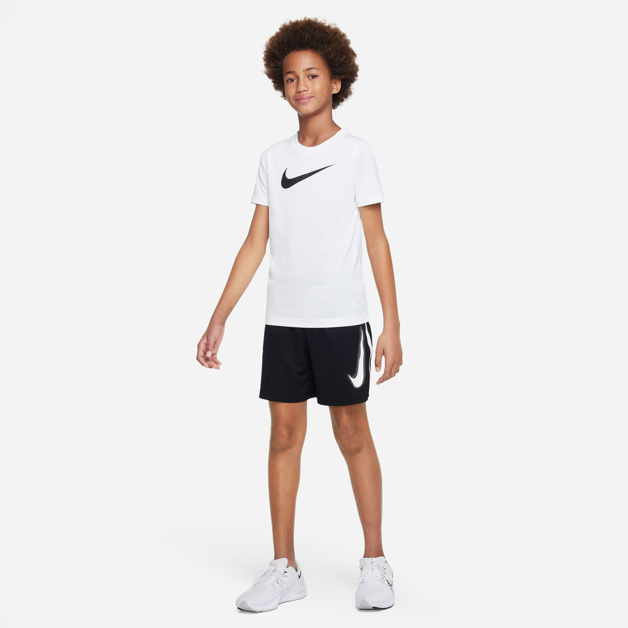 Dri-Fit Graphic Shorts Jungen - Schwarz, Weiß