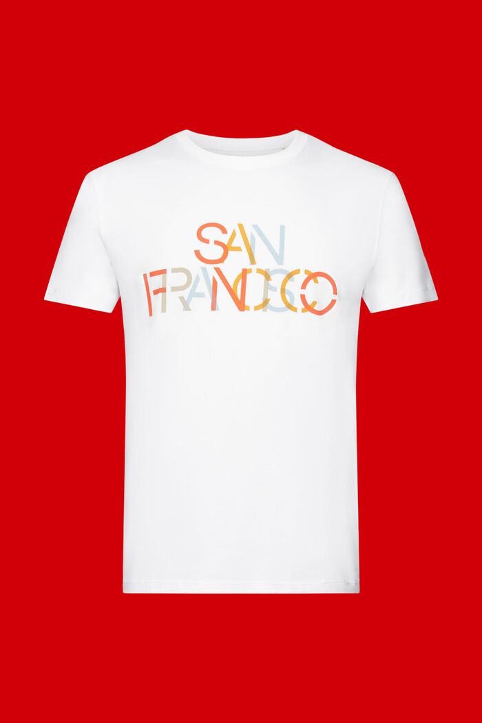 Baumwoll-T-Shirt mit Logoprint