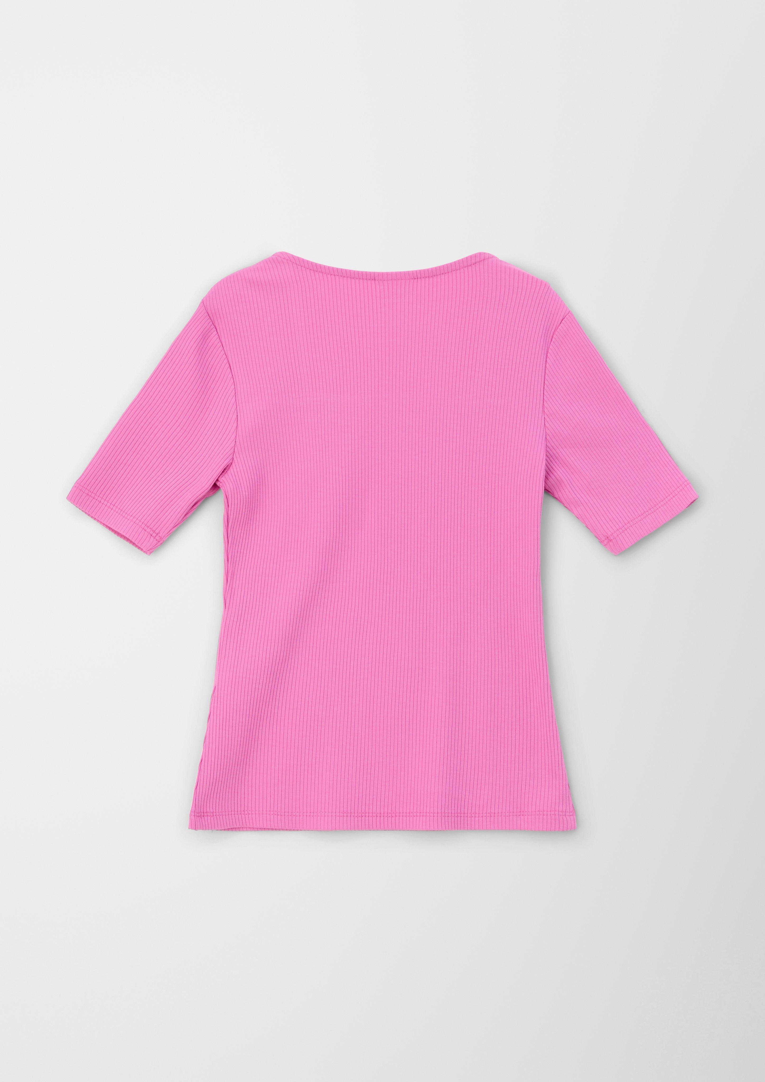 Rippshirt mit Karree-Ausschnitt  2128006-4451