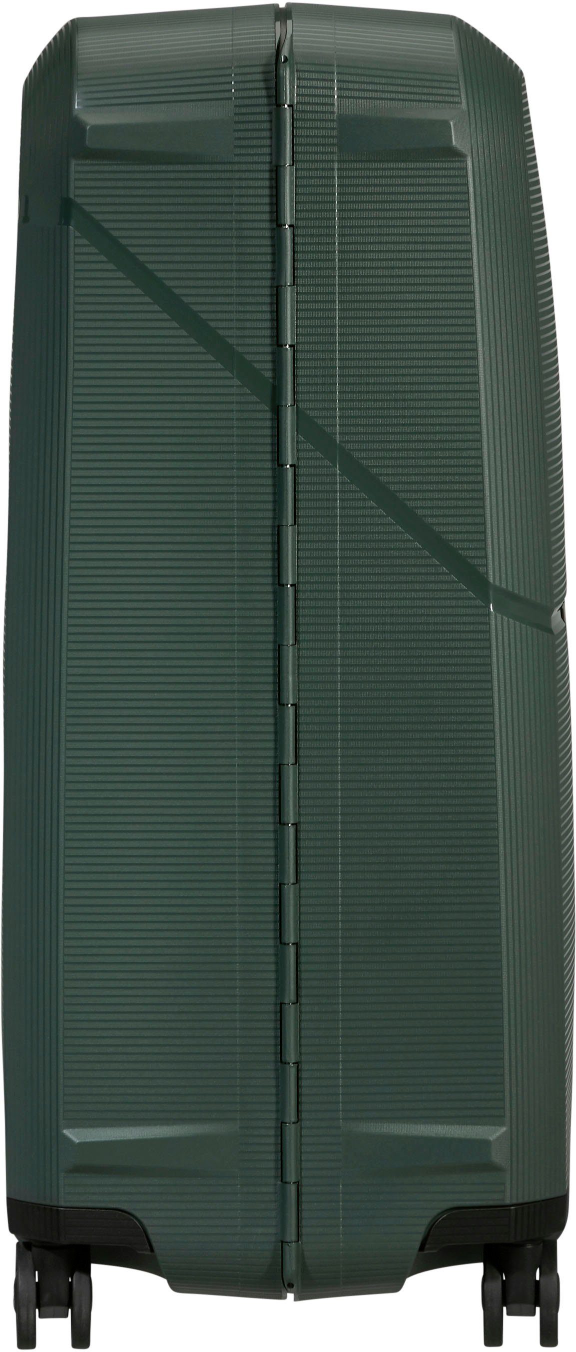 Samsonite Hartschalen-Trolley Magnum Eco forest green, 75 cm, 4 Rollen, aus recyceltem Material; Made in Europe