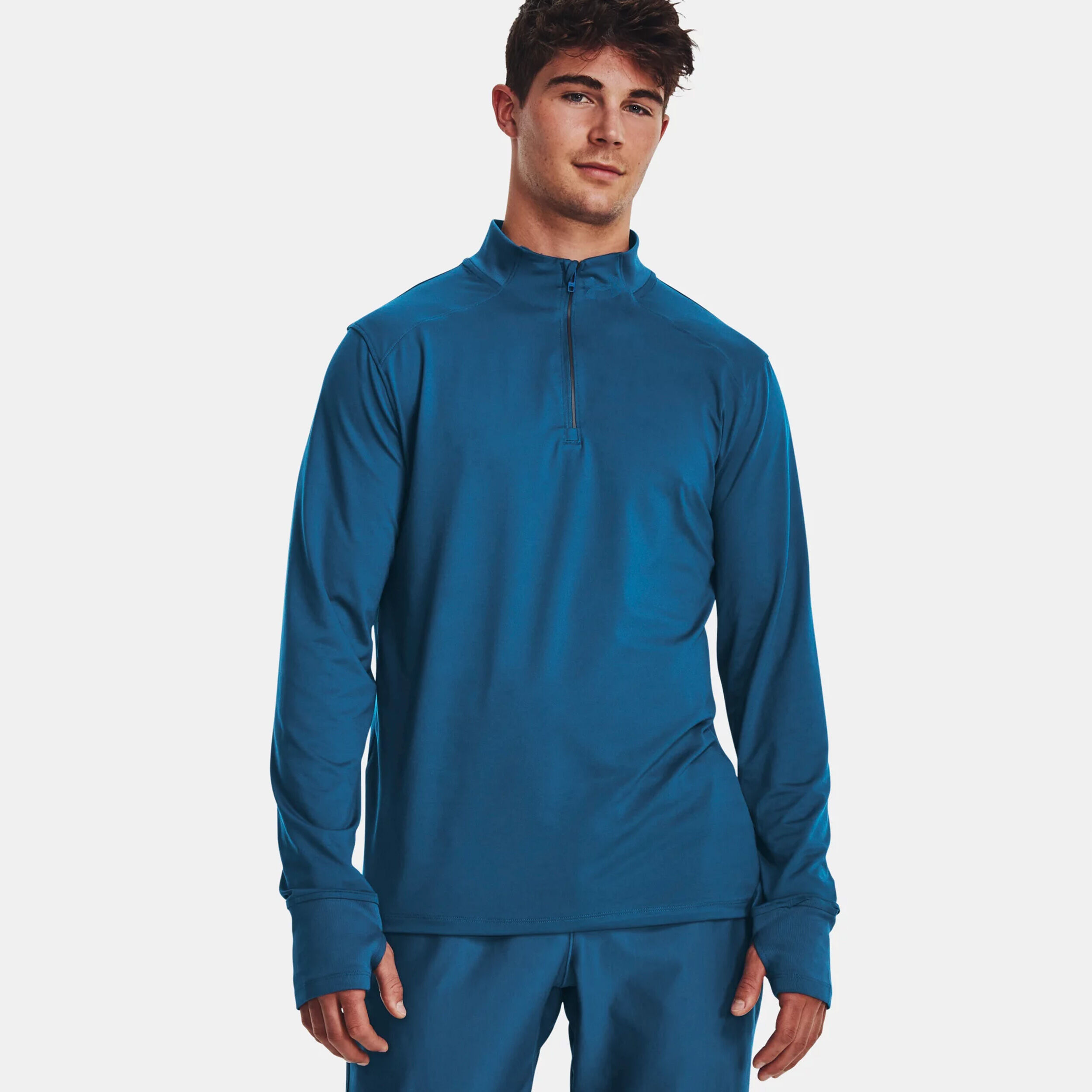 Qualifier Run 1/4 Zip Lauftop Herren - Blau