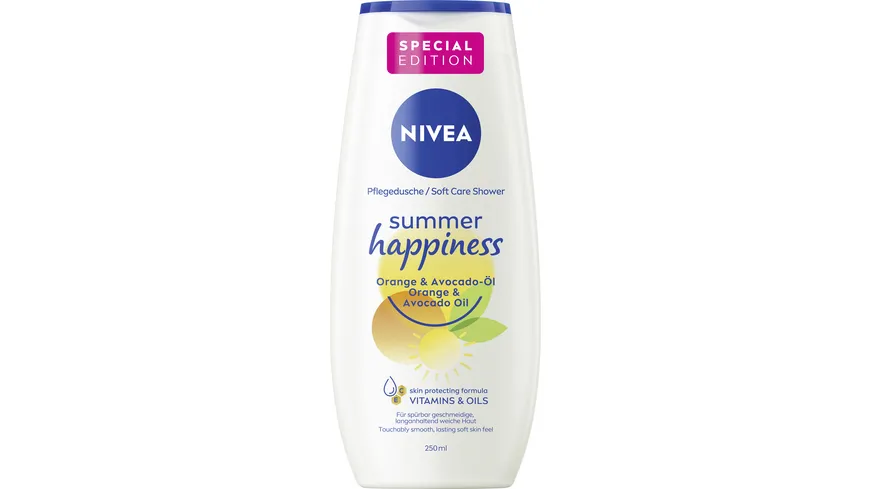 NIVEA Pflegedusche Summer Happiness  Orange 250 ml