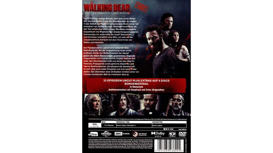 The Walking Dead - Staffel 10  (uncut)  [6 DVDs]