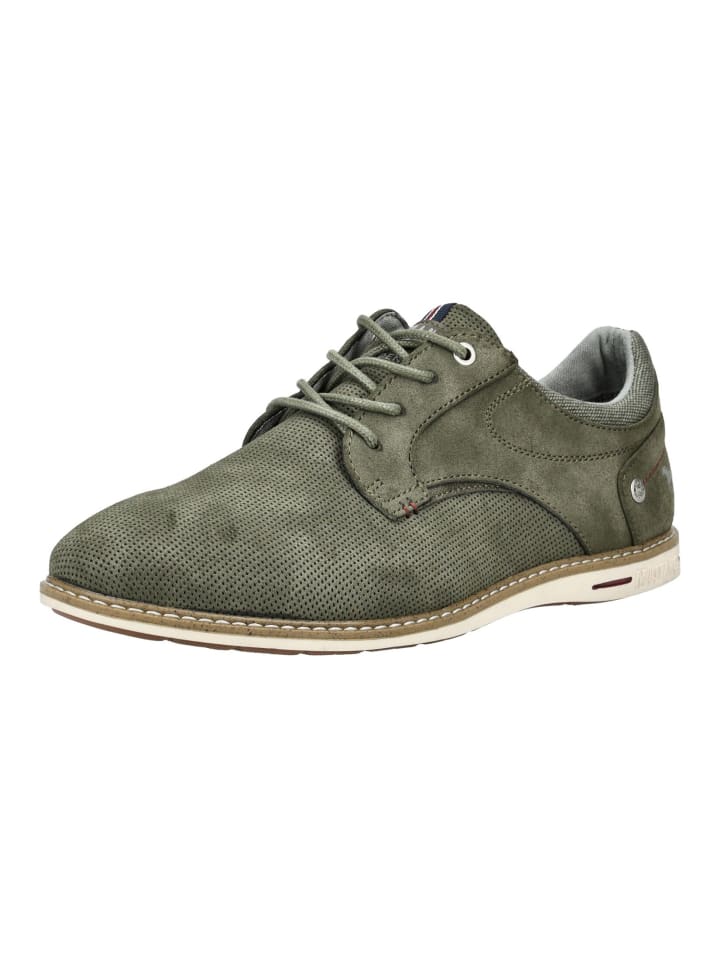 Mustang Halbschuhe in Oliv günstig kaufen