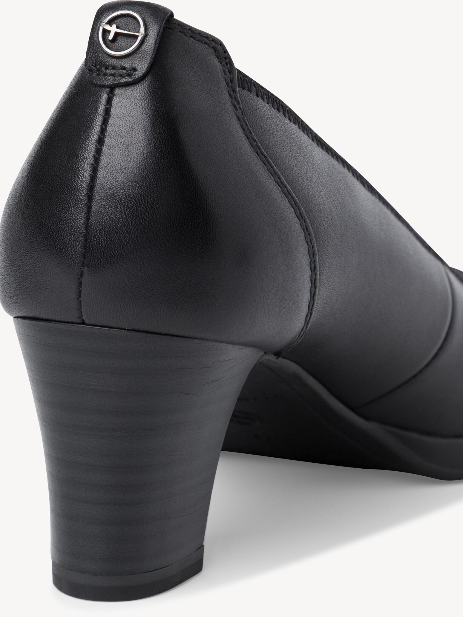 Escarpin en cuir - noir
