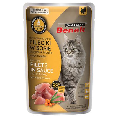 Super Benek Getreidefrei Gedämpfte Filets 28 x 85 g