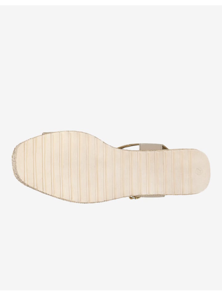 Wojas Leder-Keilsandaletten in Beige günstig kaufen