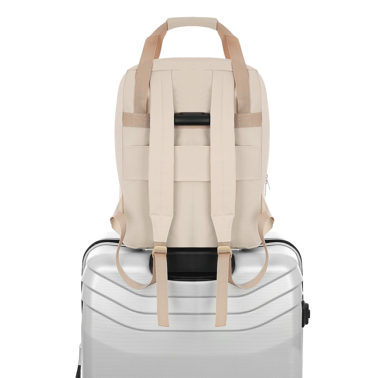 Granori Reiserucksack 2-in-1 leichte Damen Handgepäck Tasche 40x30x25 cm ideal für Flugzeug, trendiger und geräumiger 30 L Daypack für Urlaub, Schule & Alltag