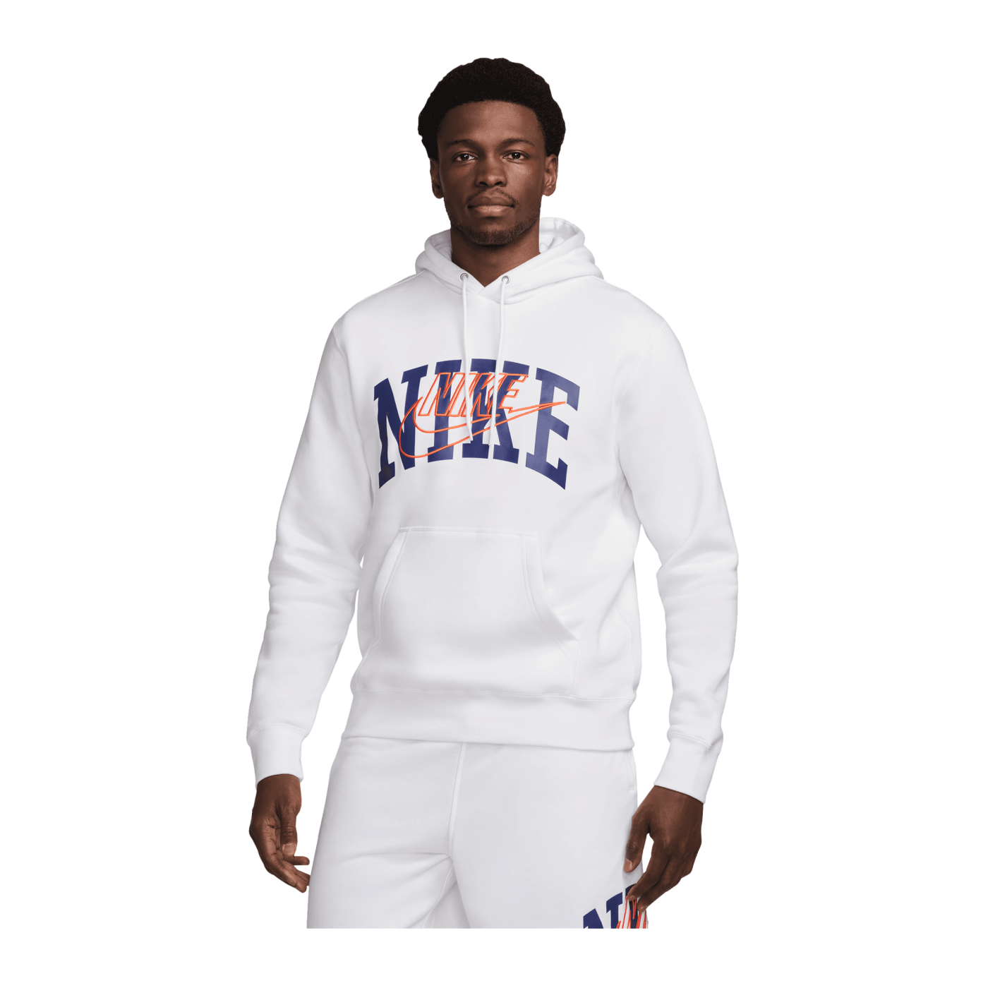 Nike Club Fleece Hoody Weiss F100