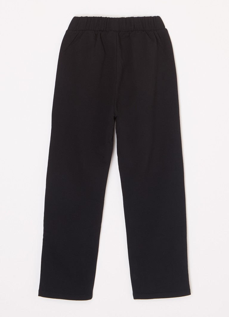 Pantaloni de trening Benetton cu croială dreaptă, decorați cu cristale.