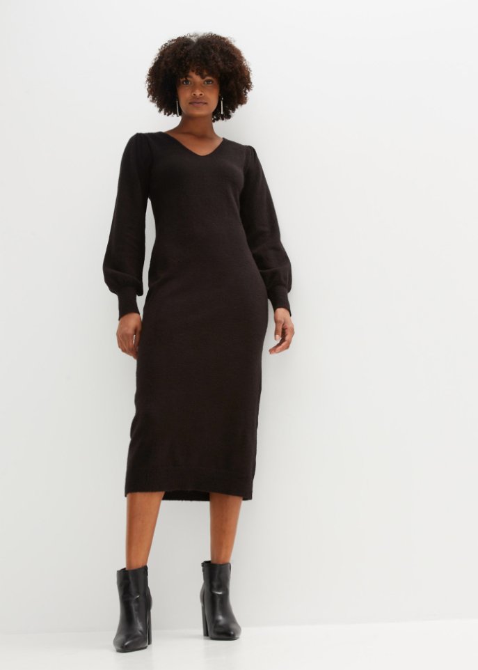 Strickkleid mit Häkelspitze