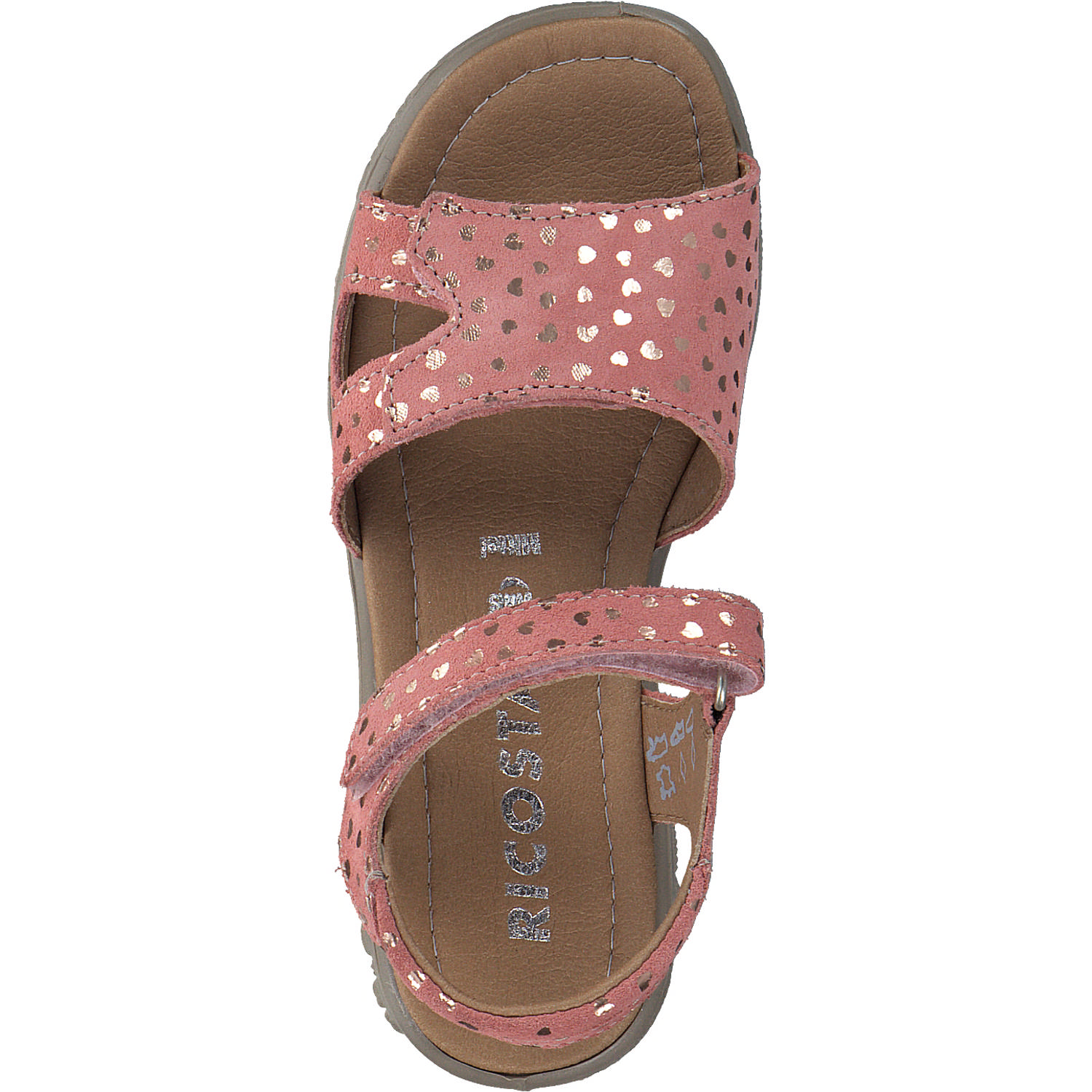 Ricosta Moni 6400202, Sandalen (Kinder), Kinder, strawberry