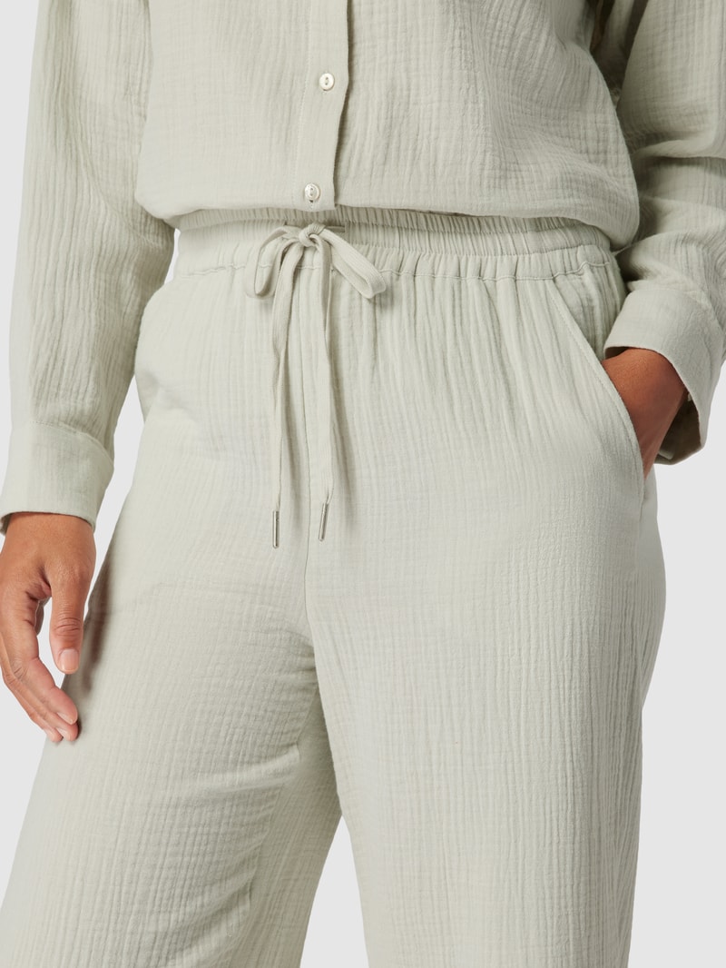 Pyjama-Hose mit Strukturmuster in hellgrau