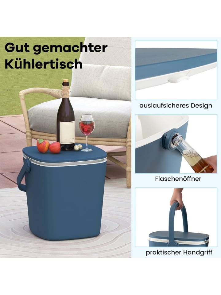 COSTWAY 3-in-1 Kühltisch Cool Bar in Blau günstig kaufen onesize