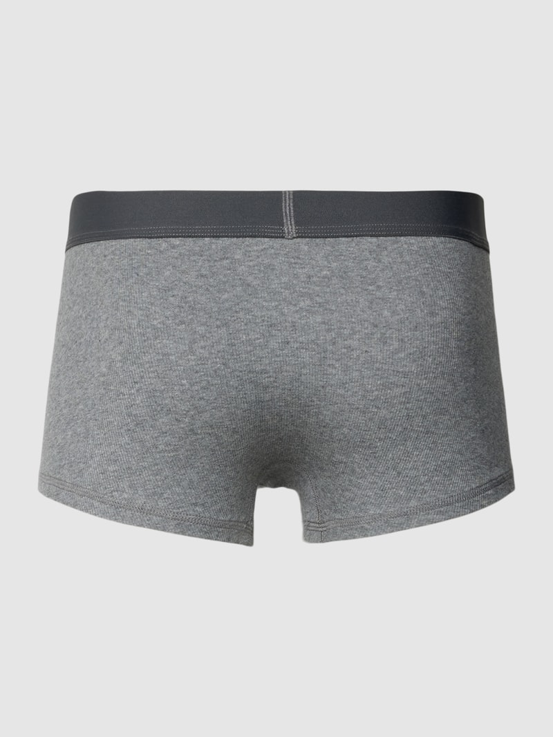 Trunks in Ripp-Optik im 2er-Pack in mittelgrau meliert