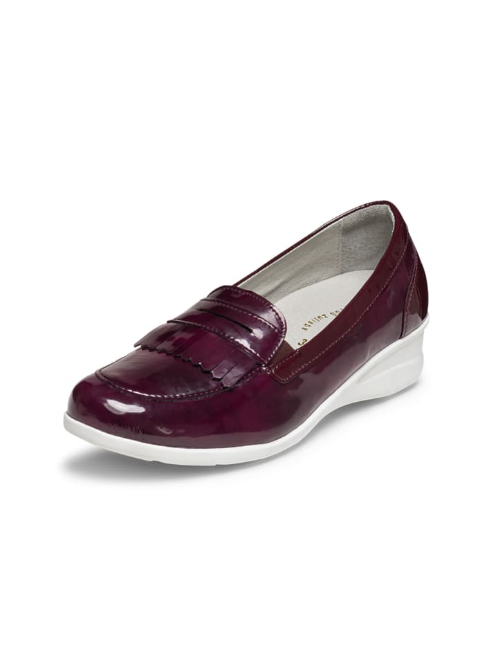 VITAFORM Echt Leder & vitaform Stretch Slipper in beere günstig kaufen