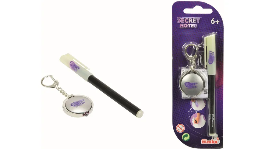 Simba 105954080 - Secret Notes Stift mit UV-Leuchte