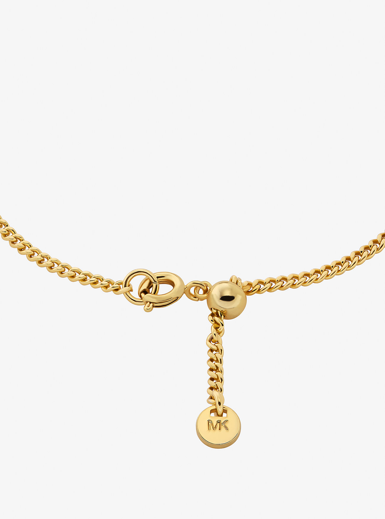 Logo Charm Slider Armbånd - GULL