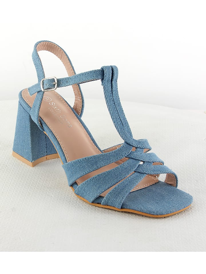 Sixth Sens Sandaletten in Blau günstig kaufen