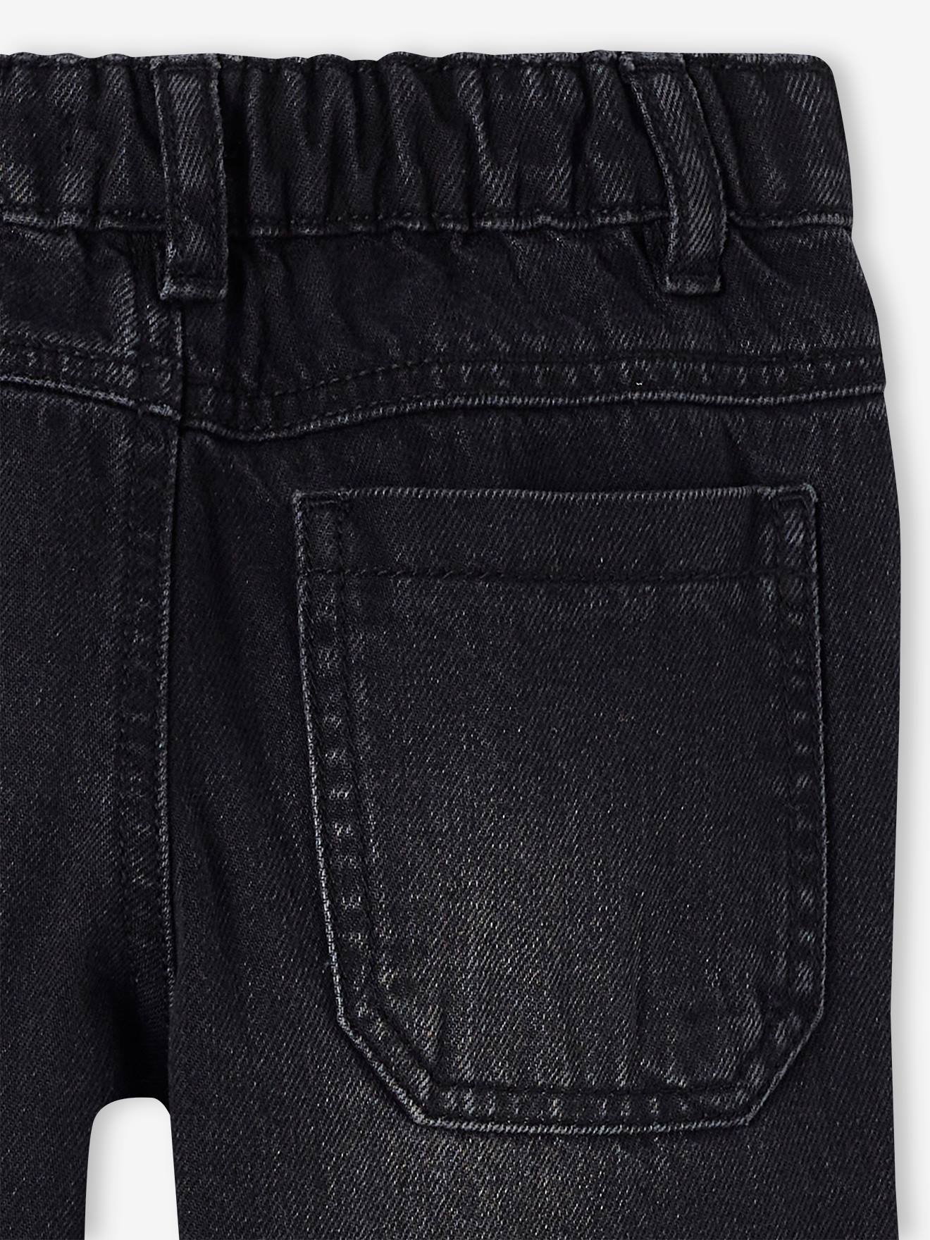Jean large charpentier garçon denim black