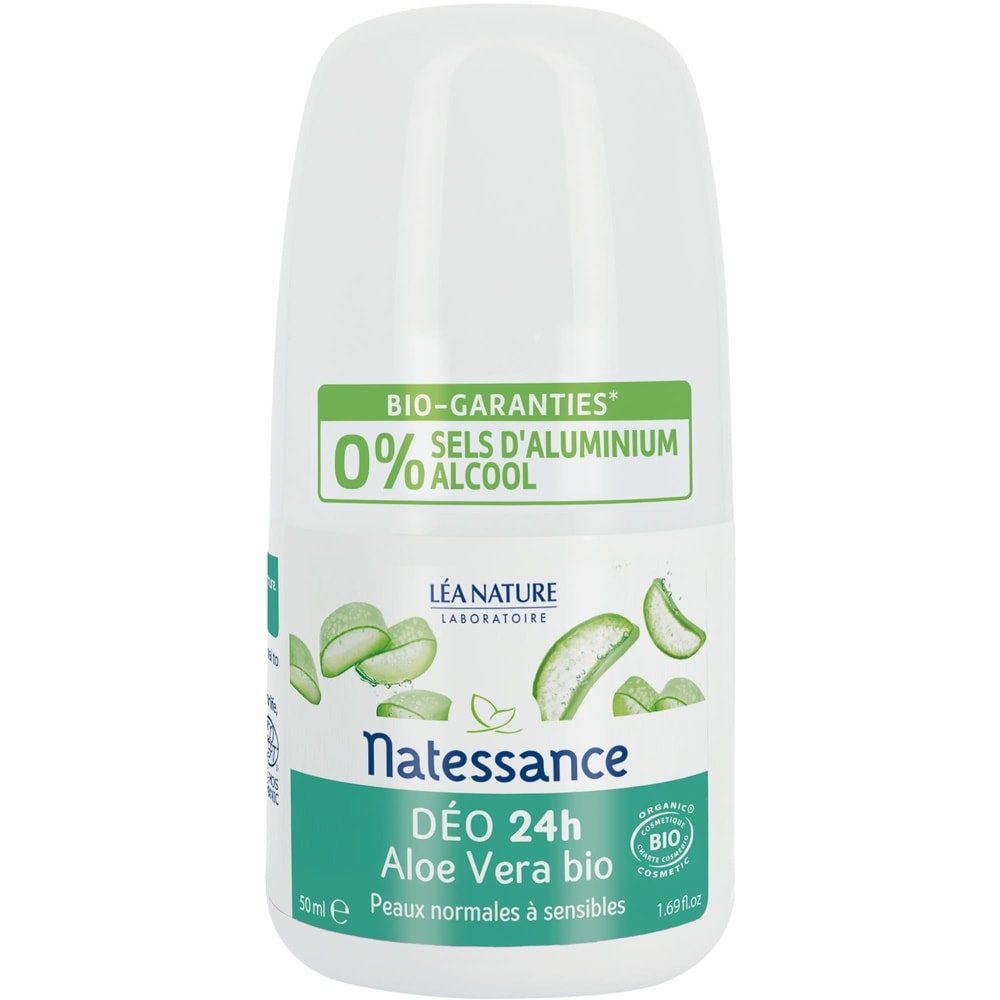 natessance Déodorant 24h Aloe vera Bio Déodorant