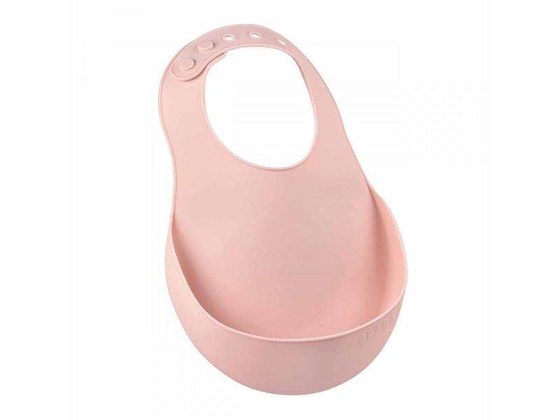 Bavoir silicone vieux rose
