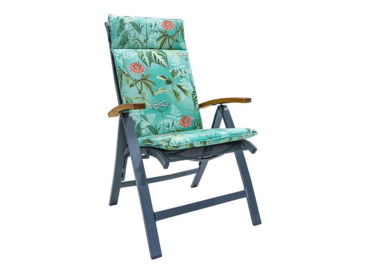 Madison Mauel Pastellblau 120 x 50 Gartenstuhlkissen mit hoher Rückenlehne