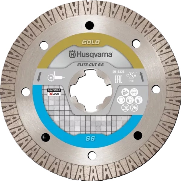 Husqvarna 579818842 ELITE-CUT S6 Diamantni žagin list za suho rezanje ploščic 125 mm (X-LOCK)