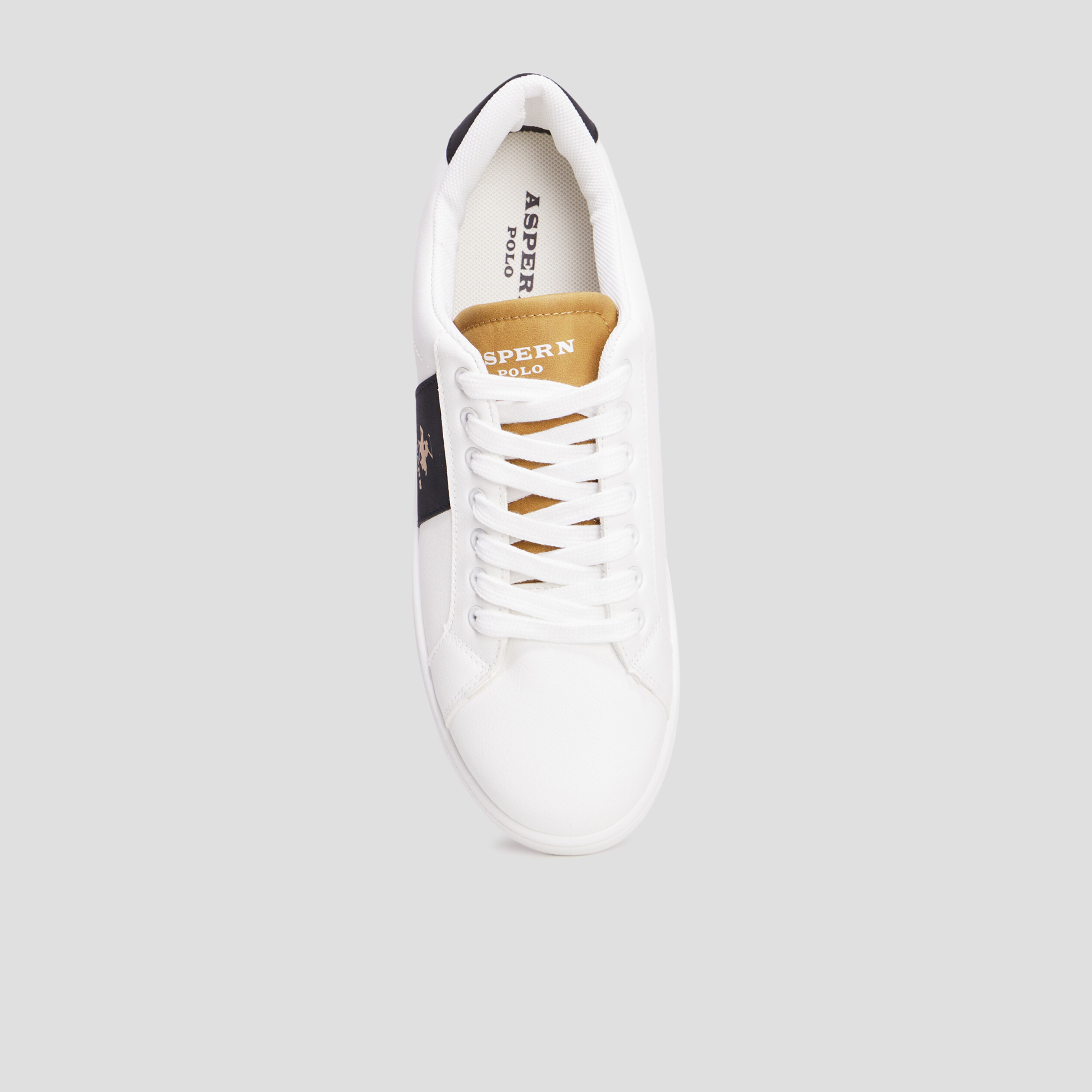 Tennis basses à lacets Aspern Polo blanc homme | La Halle