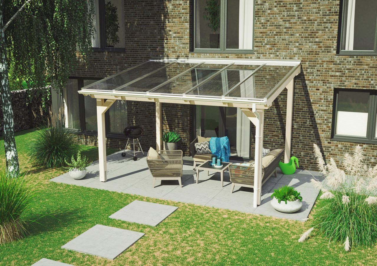 TETZNER & JENTZSCH Terrassenüberdachung Komplettset - 