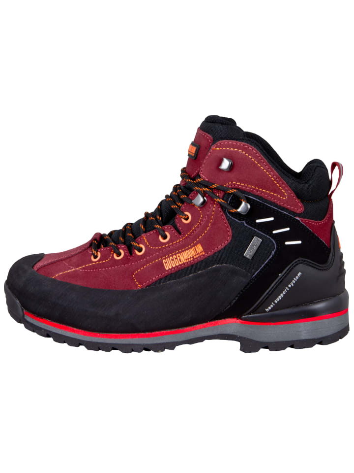 GUGGEN MOUNTAIN Wanderstiefel Gummikappe in Rot günstig kaufen