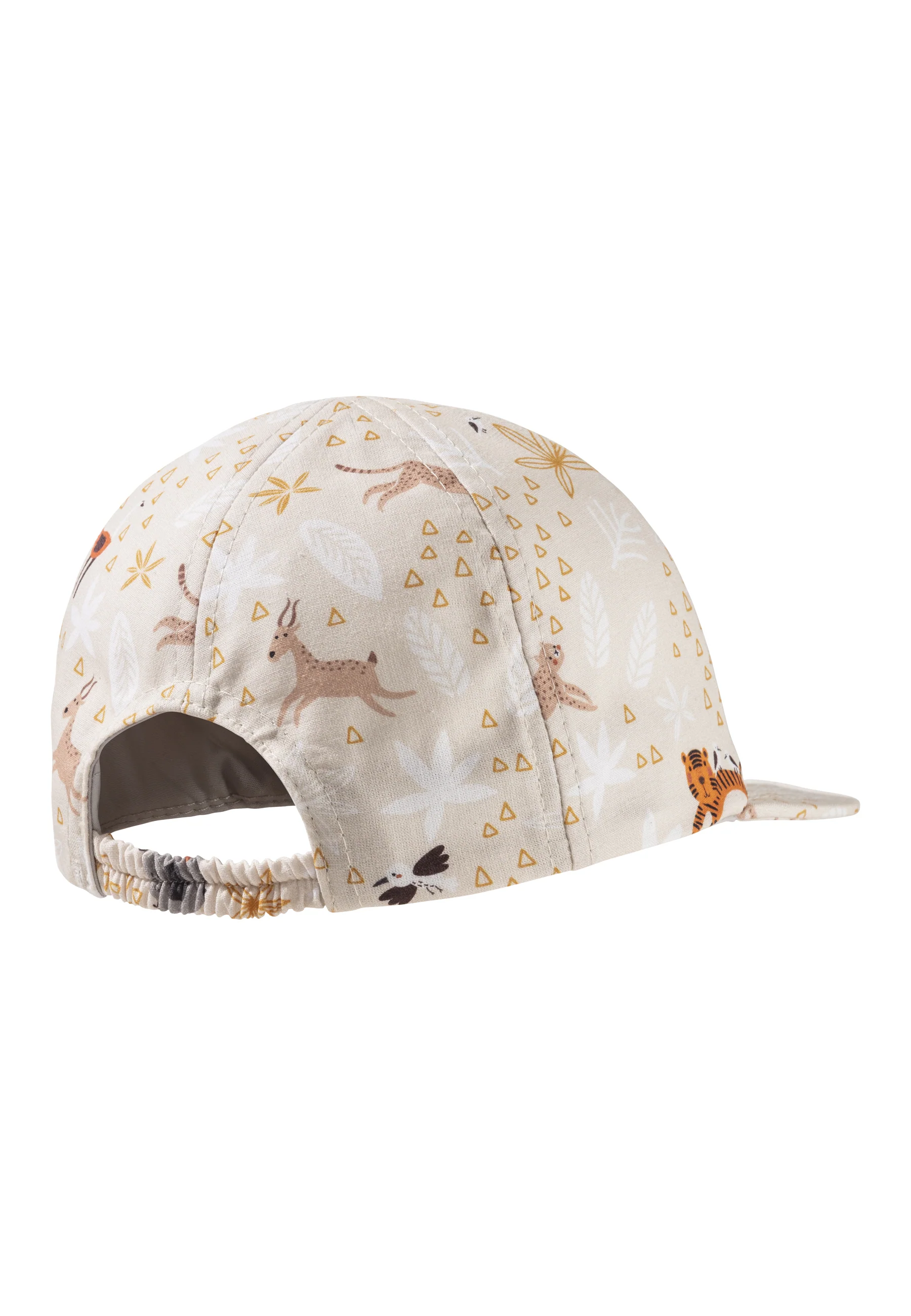 Baseballcap bedruckt mit Zoo-Tieren in beige