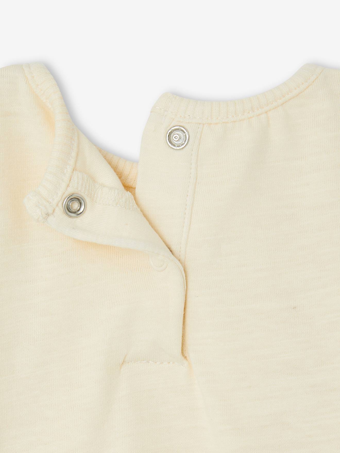 Vertbaudet Baby Shirtbody aus Bio-Baumwolle - wollweiß