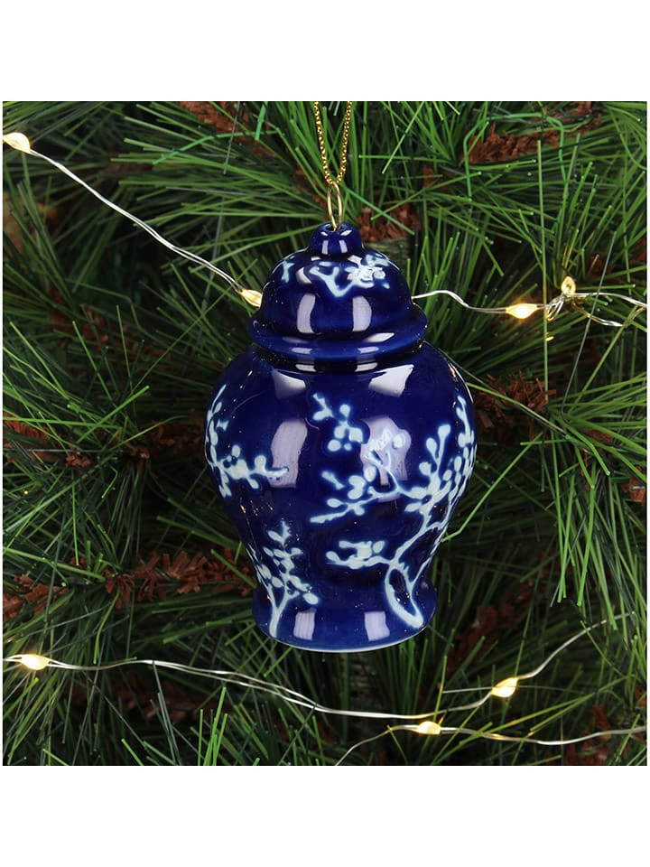 Kersten 4er-Set: Christbaumkugeln ''Jar'' in Blau - (H)8 cm günstig kaufen onesize