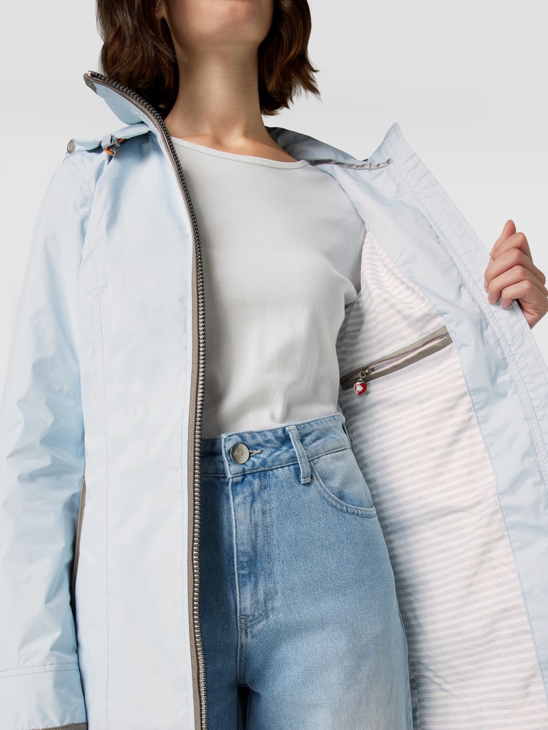 Funktionsjacke mit Kapuze Modell 'Westside' in hellblau