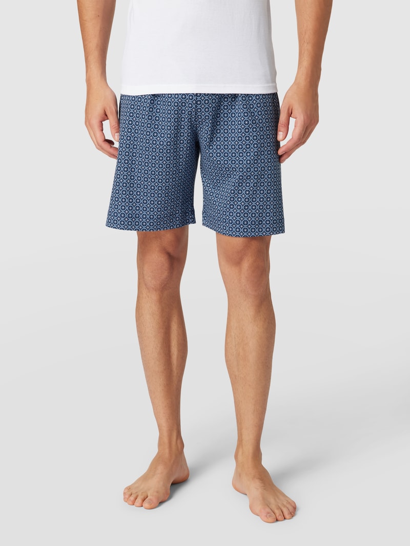 Pyjama-Hose aus Baumwolle Modell 'VESANTO' in marineblau