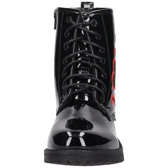 Puccetti Schnür Boots in schwarz