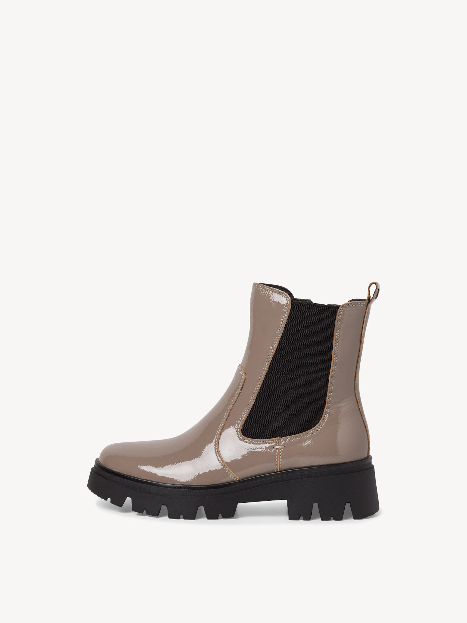 Bottine Chelsea en cuir - marron