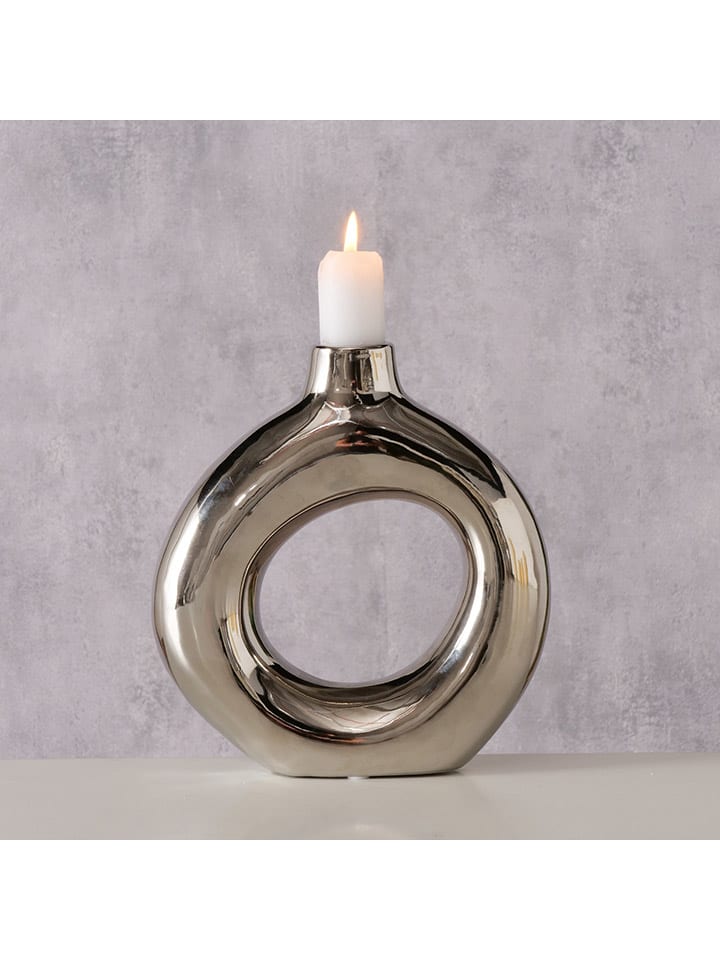 Boltze Vase ''Hayward'' in Silber - (B)18 x (H)20 x (T)5,5 cm günstig kaufen onesize