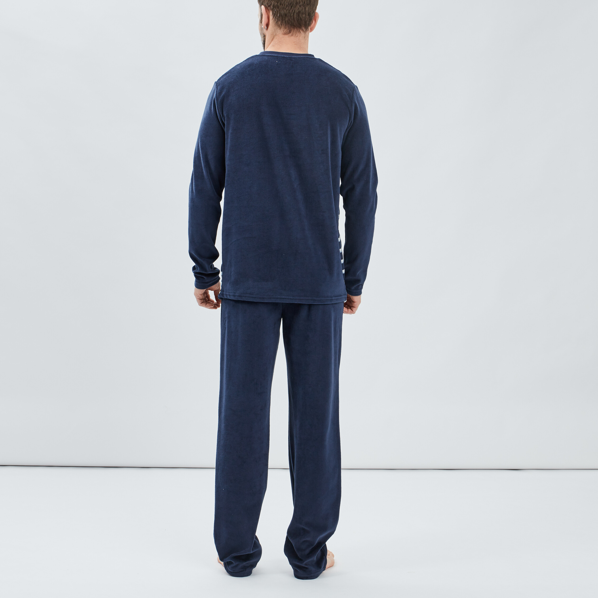 Ensemble pyjama 2 pièces bleu homme | La Halle
