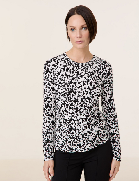 Langarmshirt mit Allover-Print
