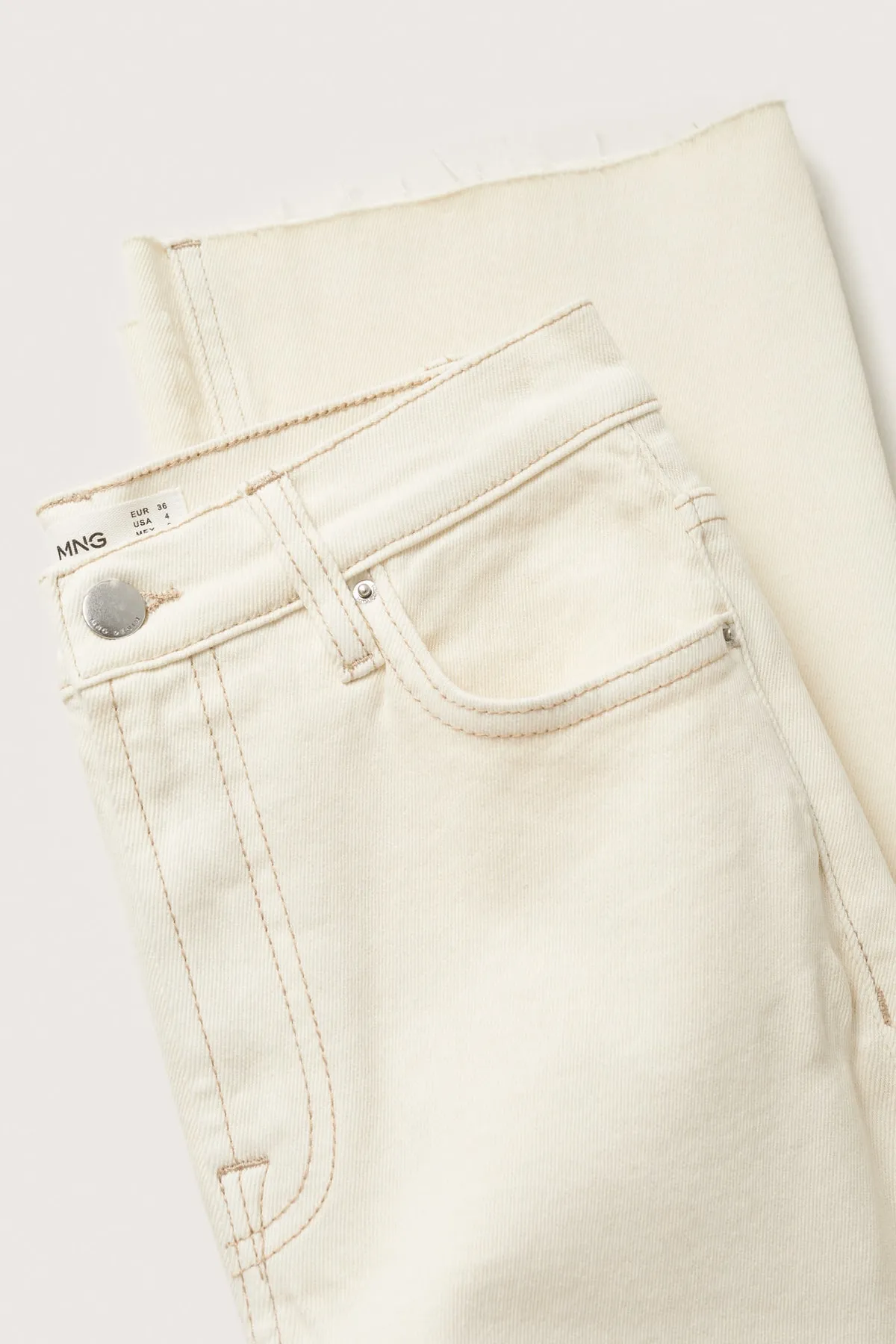 MANGO  27050188 Damen / Mädchen Off White